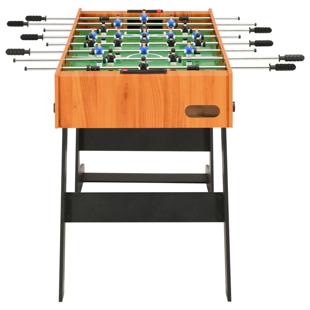 Voetbaltafel inklapbaar 121x61x80 cm lichtbruin