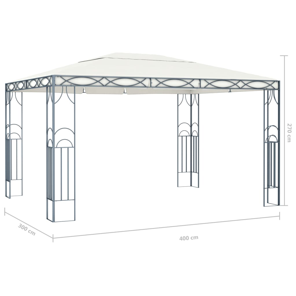 Prieel 400x300 cm crème