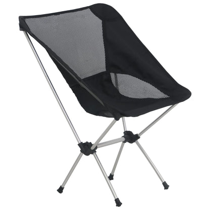 Campingstoelen 2 st met draagtas 54x50x65 cm aluminium