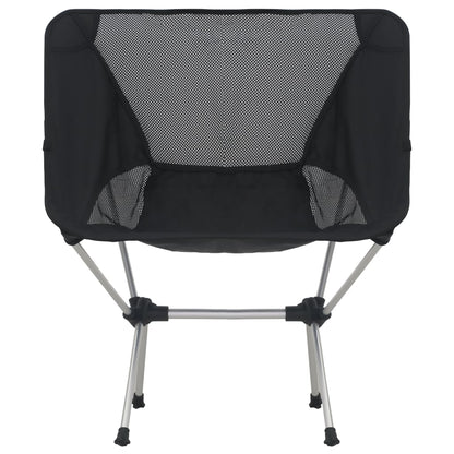 Campingstoelen 2 st met draagtas 54x50x65 cm aluminium