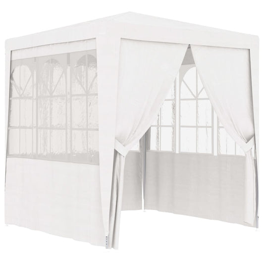 Partytent met zijwanden professioneel 90 g/m² 2x2 m wit