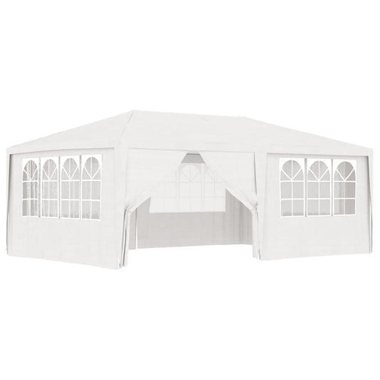 Partytent met zijwanden professioneel 90 g/m² 4x6 m wit