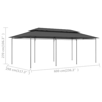 Prieel 600x298x270 cm antraciet