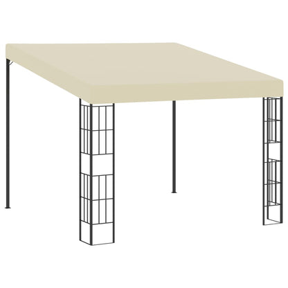 Wandprieel 3x3 m stof crèmekleurig