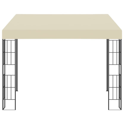 Wandprieel 3x3 m stof crèmekleurig