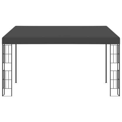 Wandprieel 3x4 m stof antracietkleurig