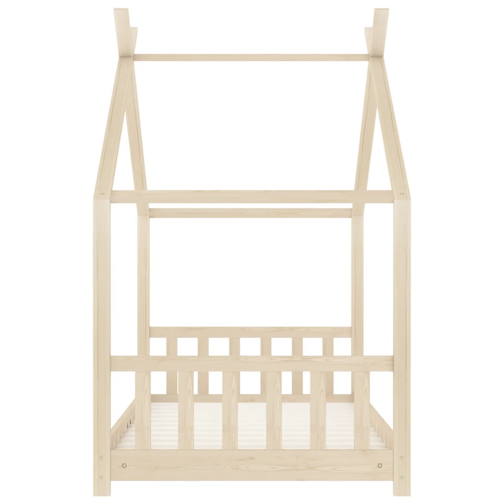 Kinderbedframe massief grenenhout 70x140 cm