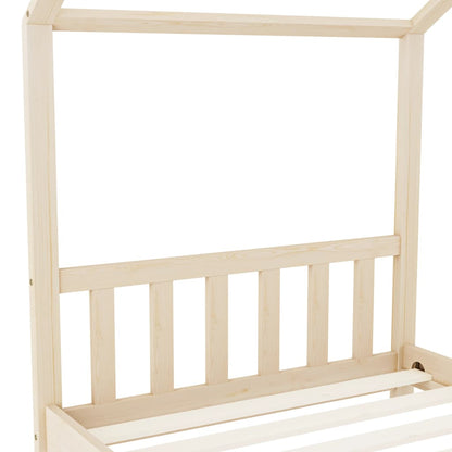 Kinderbedframe massief grenenhout 90x200 cm