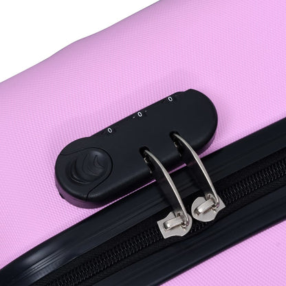 2-delige Harde kofferset ABS roze
