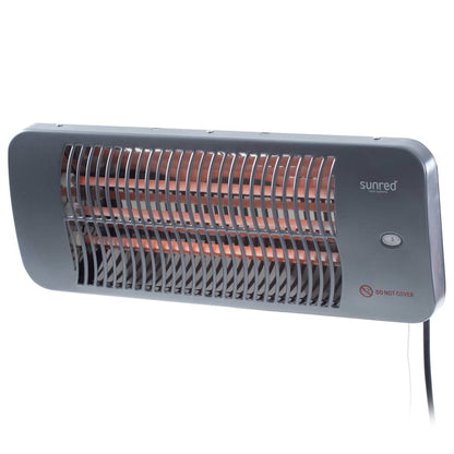 Sunred Wandverwarmer Lugo 2000 W quartz grijs