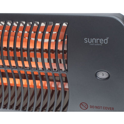 Sunred Wandverwarmer Lugo 2000 W quartz grijs