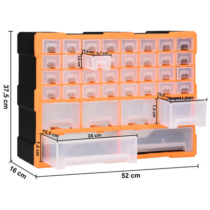 Organiser met 40 lades 52x16x37,5 cm