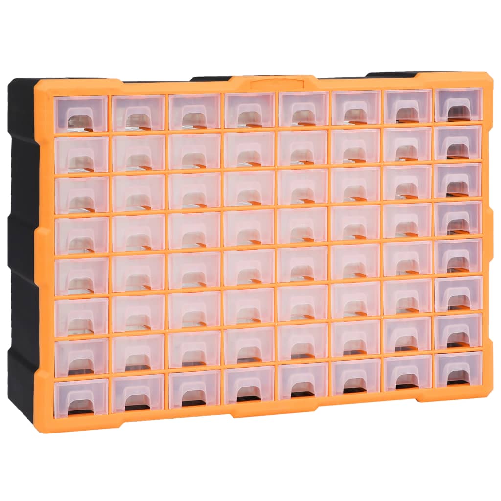 Organiser met 64 lades 52x16x37,5 cm