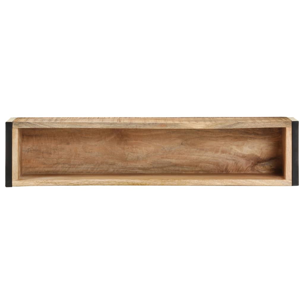 Plantenbak 90x20x68 cm ruw mangohout