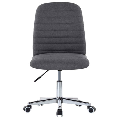 Eetkamerstoelen 4 st stof donkergrijs