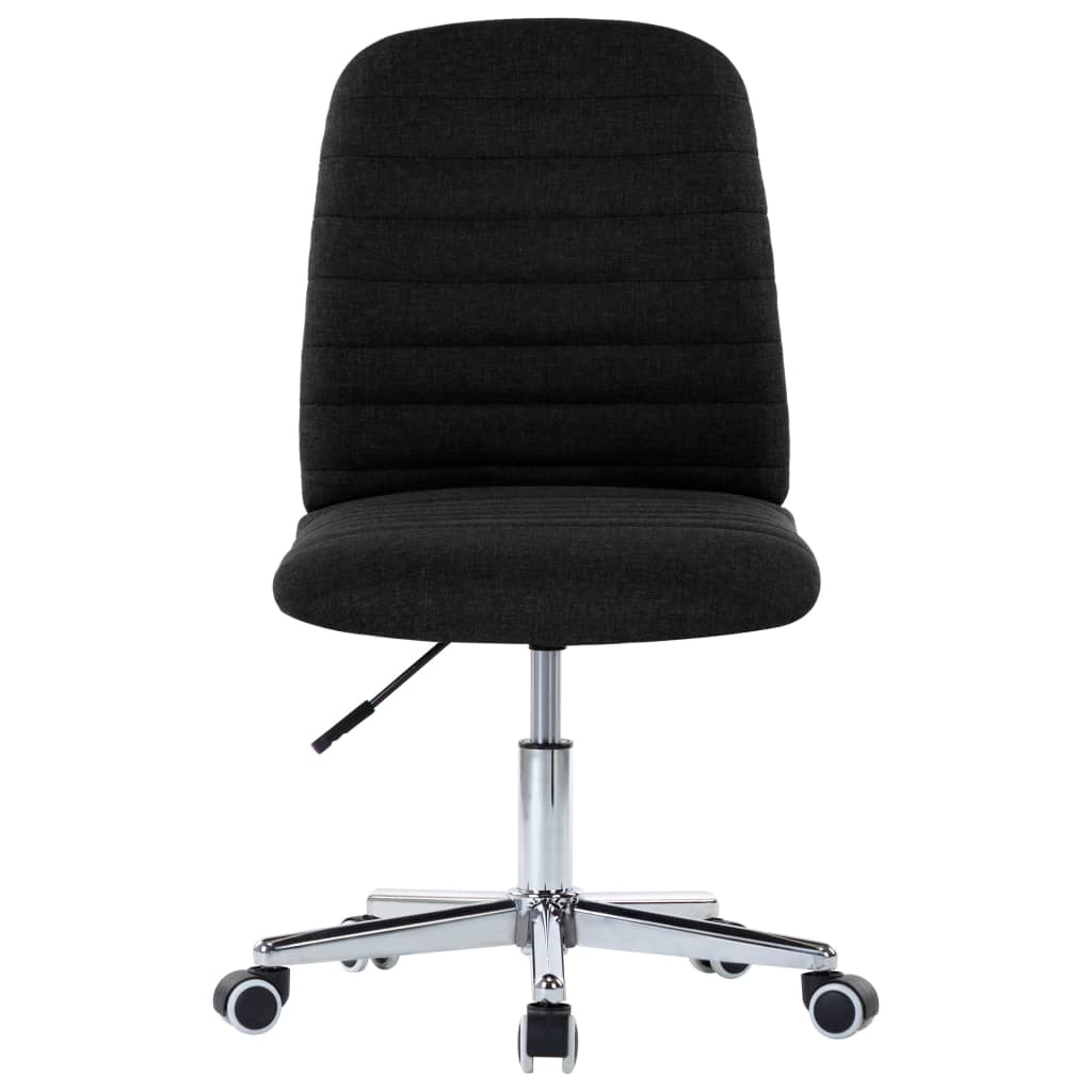 Eetkamerstoelen 4 st stof zwart