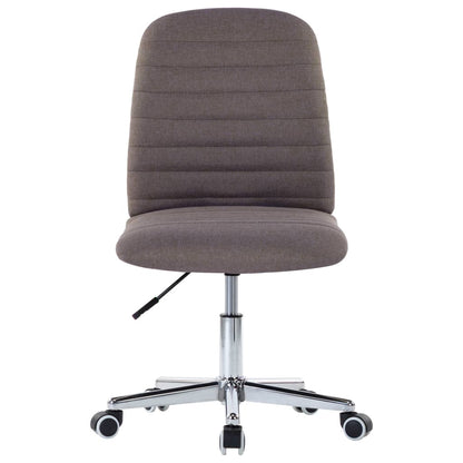 Eetkamerstoelen 4 st draaibaar stof taupe