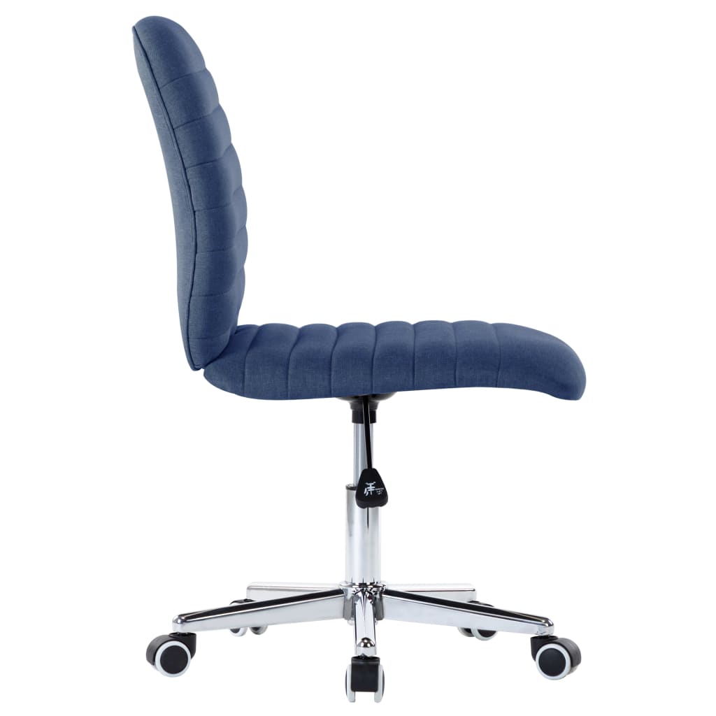 Eetkamerstoelen 6 st stof blauw