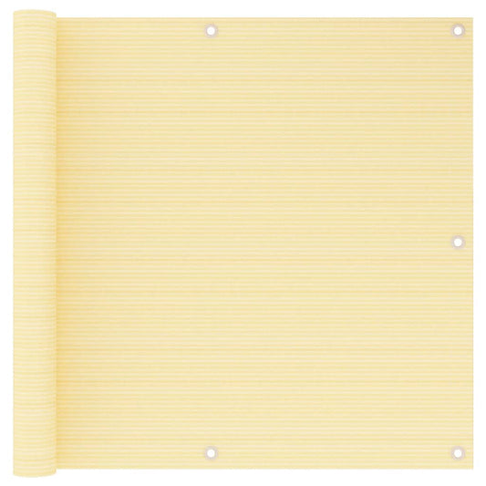 Balkonscherm 90x500 cm HDPE beige