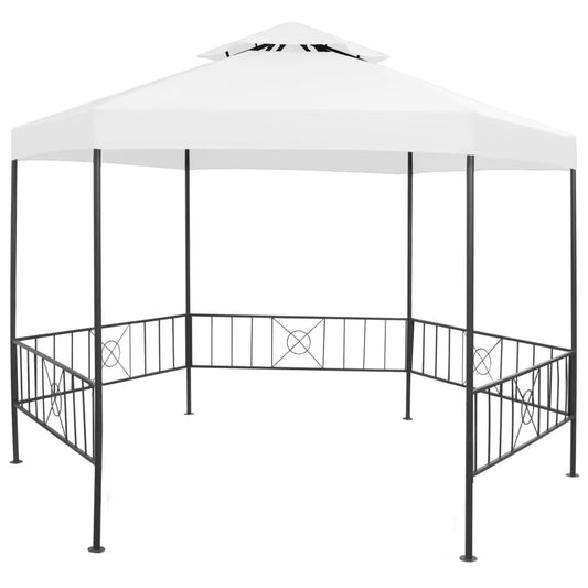 Tuinprieel 180 g/m² 323x275x265 cm wit