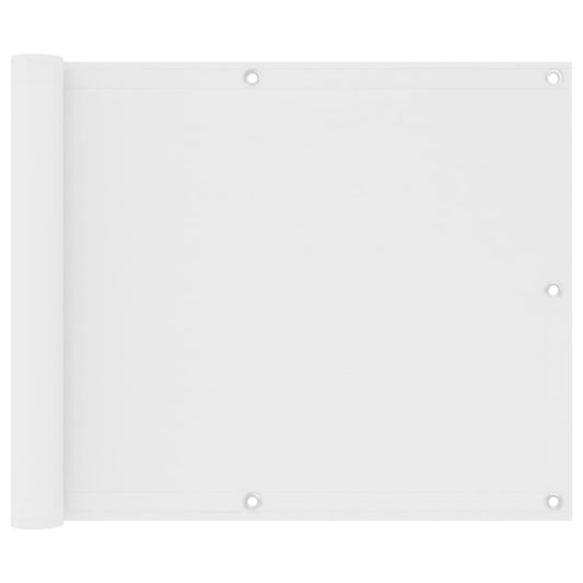 Balkonscherm 75x300 cm oxford stof wit