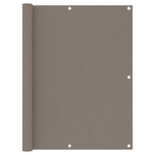 Balkonscherm 120x400 cm oxford stof taupe