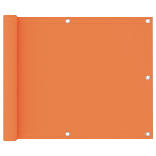 Balkonscherm 75x600 cm oxford stof oranje
