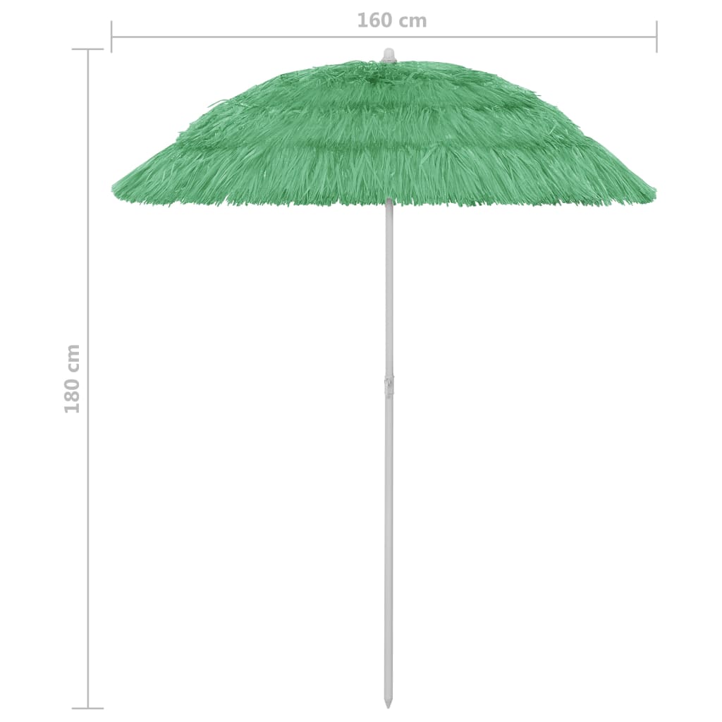 Strandparasol Hawaï 180 cm groen