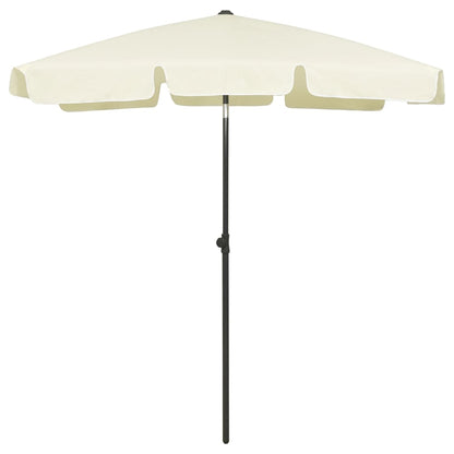 Strandparasol 180x120 cm zandgeel