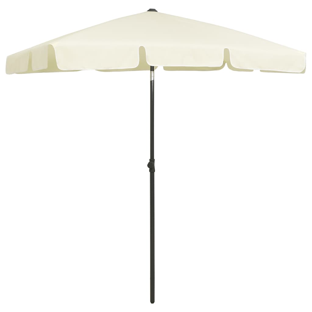 Strandparasol 180x120 cm zandgeel