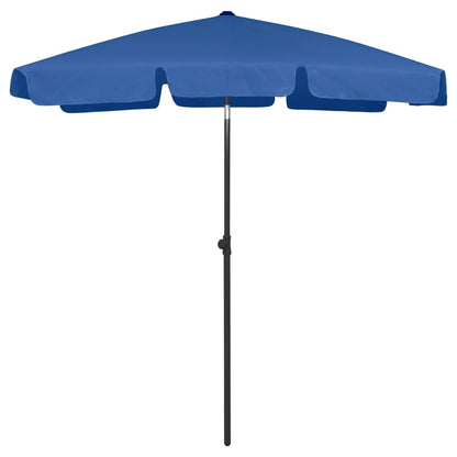 Strandparasol 180x120 cm azuurblauw