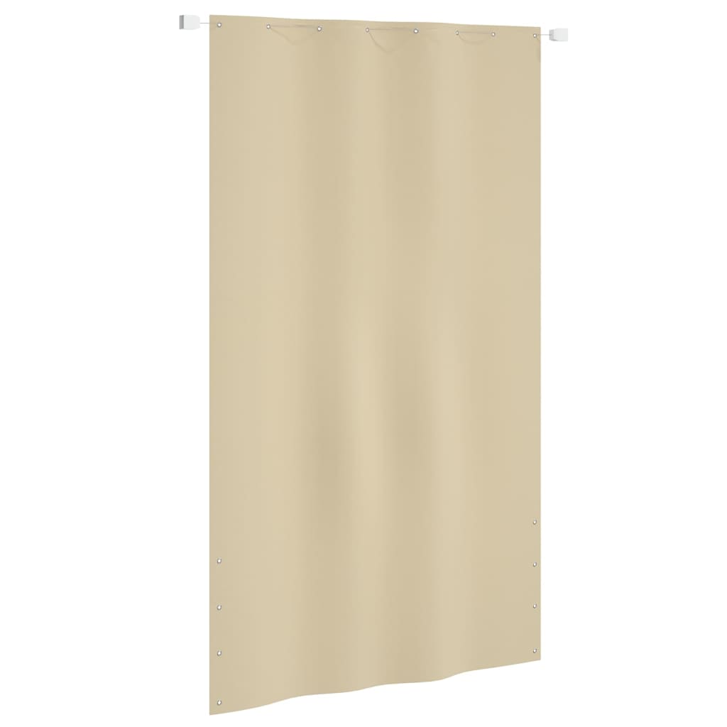 Balkonscherm 140x240 cm oxford stof beige