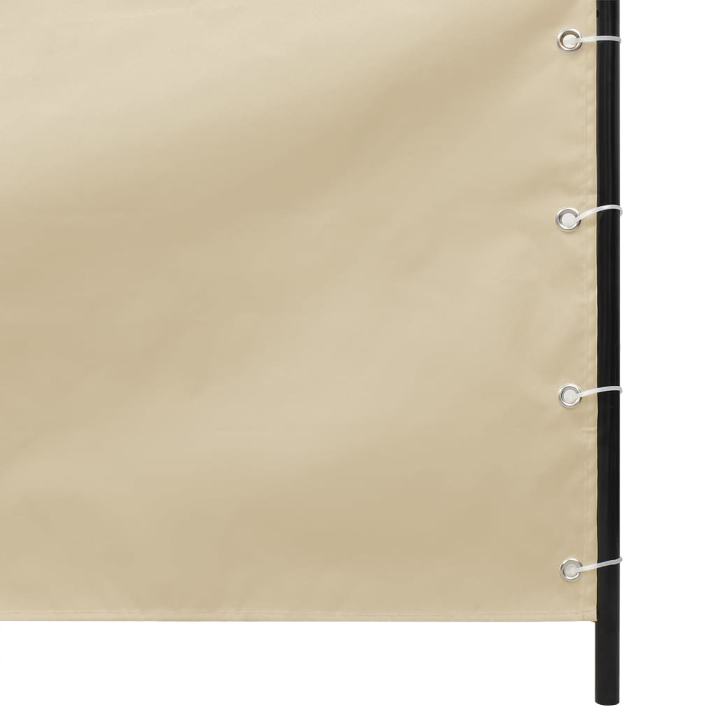 Balkonscherm 140x240 cm oxford stof beige