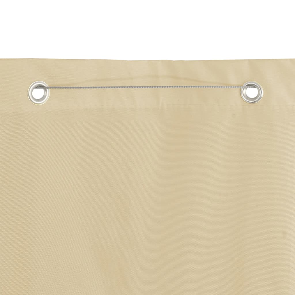 Balkonscherm 140x240 cm oxford stof beige