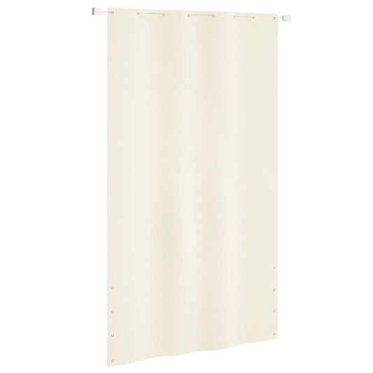 Balkonscherm 140x240 cm oxford stof crèmekleurig