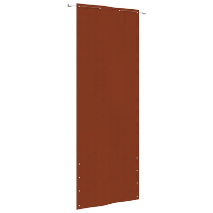 Balkonscherm 80x240 cm oxford stof terracottakleurig