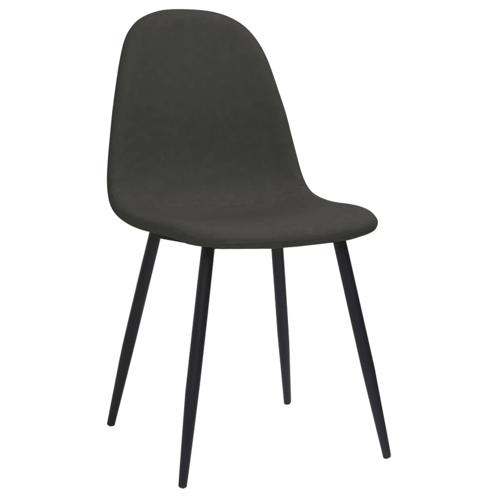 Eetkamerstoelen 4 st 45x53,5x83 cm kunstleer zwart