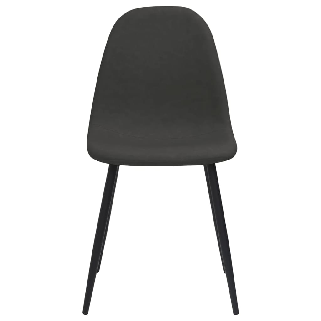 Eetkamerstoelen 4 st 45x53,5x83 cm kunstleer zwart