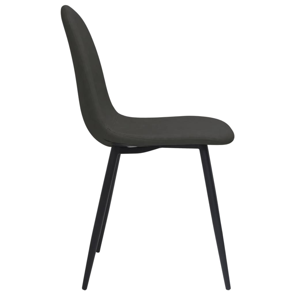 Eetkamerstoelen 4 st 45x53,5x83 cm kunstleer zwart