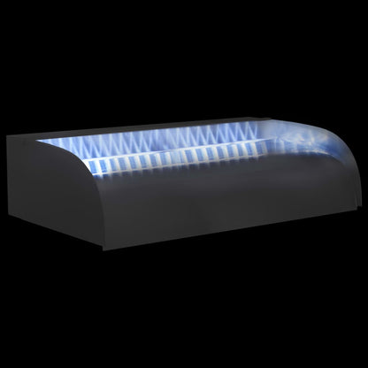 Waterval met LED's 60x34x14 cm roestvrij staal 304