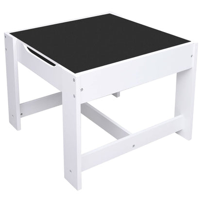 Kindertafel met 2 stoelen MDF wit