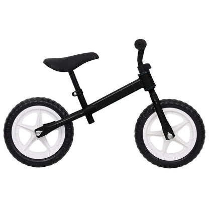 Loopfiets met 11 inch wielen zwart