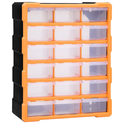 Organiser met 18 medium lades 38x16x47 cm