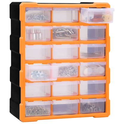 Organiser met 18 medium lades 38x16x47 cm