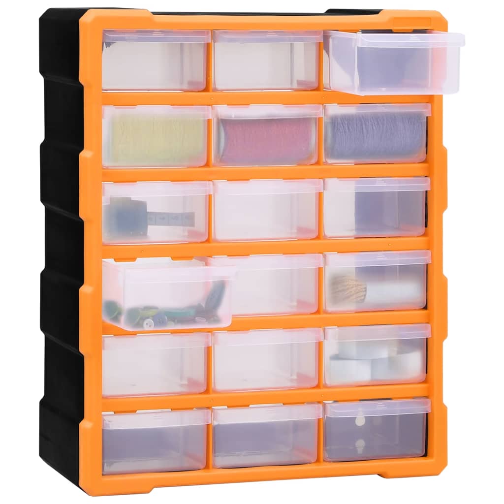 Organiser met 18 medium lades 38x16x47 cm