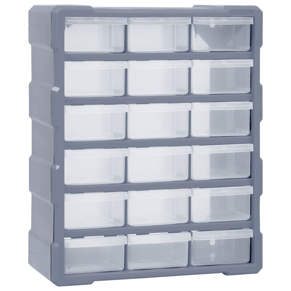 Organiser met 18 medium lades 38x16x47 cm