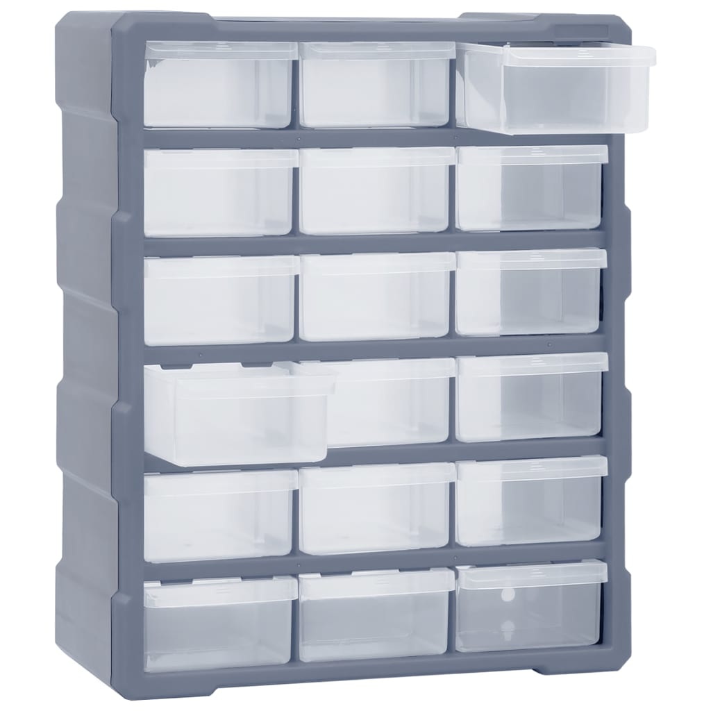 Organiser met 18 medium lades 38x16x47 cm