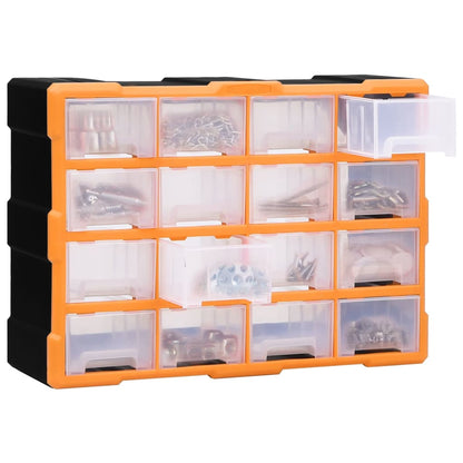 Organiser met 16 medium lades 52x16x37 cm