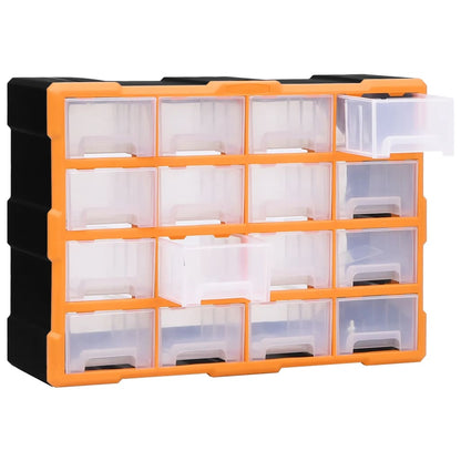 Organiser met 16 medium lades 52x16x37 cm