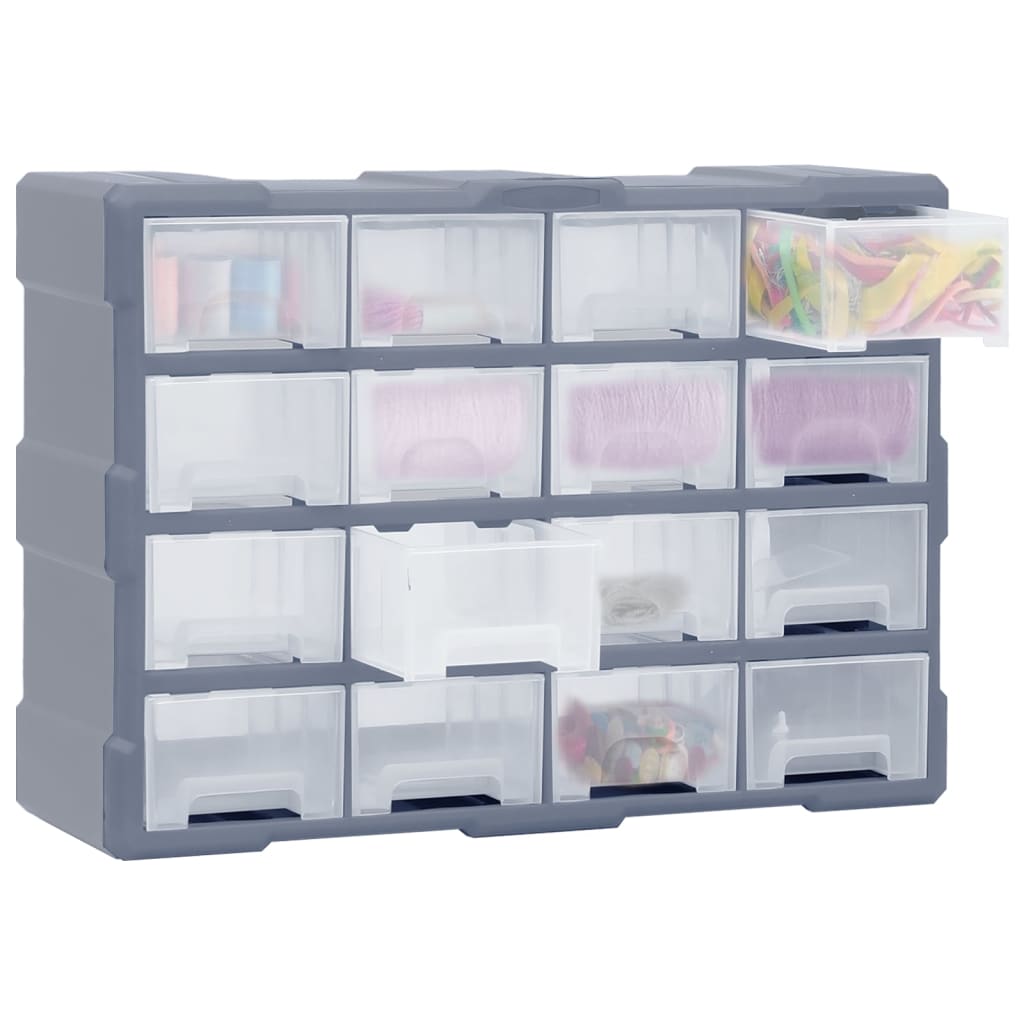 Organiser met 16 medium lades 52x16x37 cm